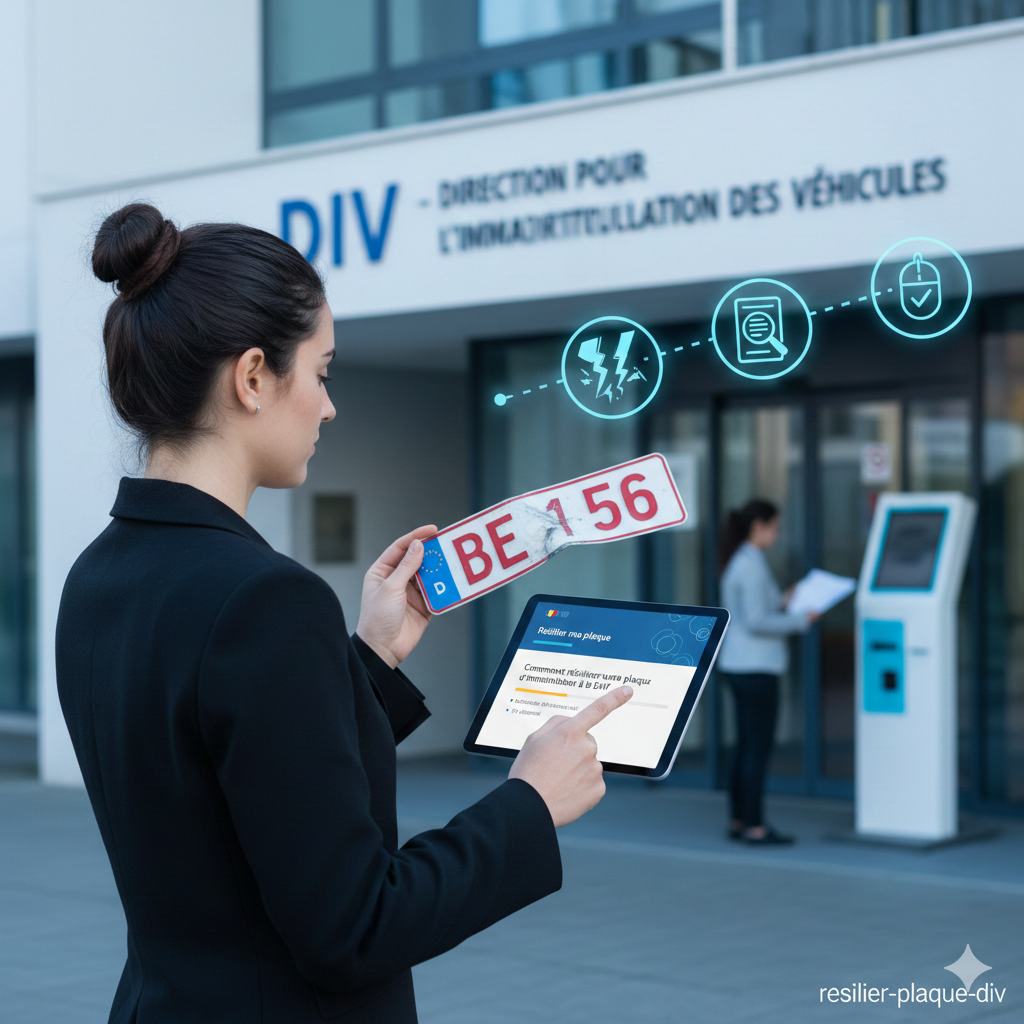 Comment résilier une plaque d'immatriculation à la DIV ?