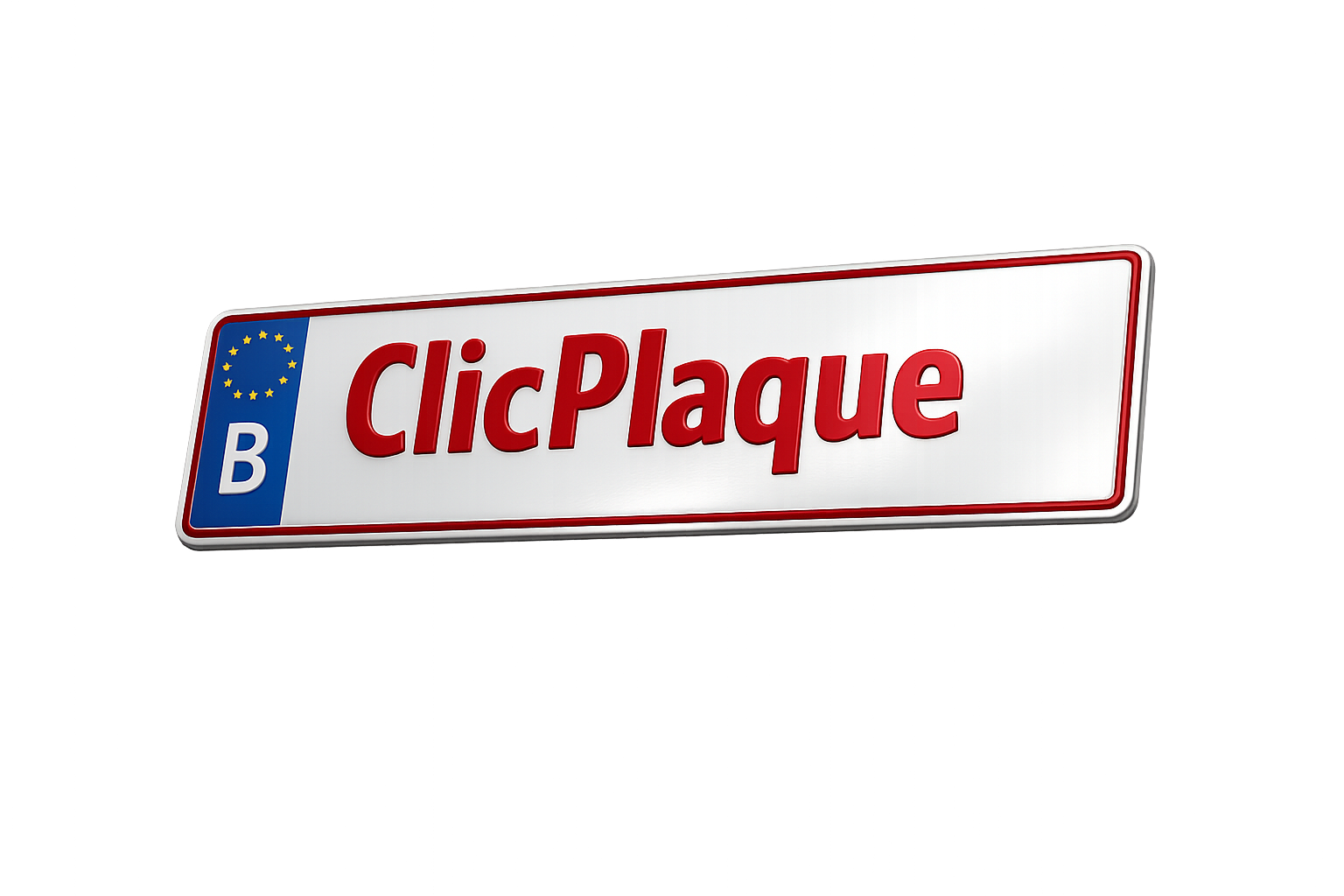 Plaque d'immatriculation belge homologuée DIV en aluminium
